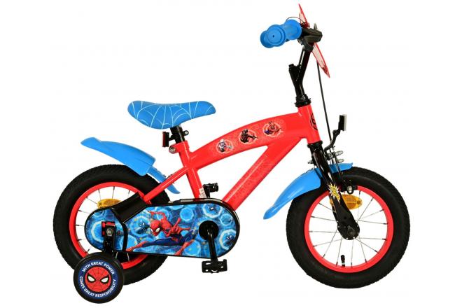 Spiderman Spider-Man Kinderfiets Jongens 12 inch Blauw Rood