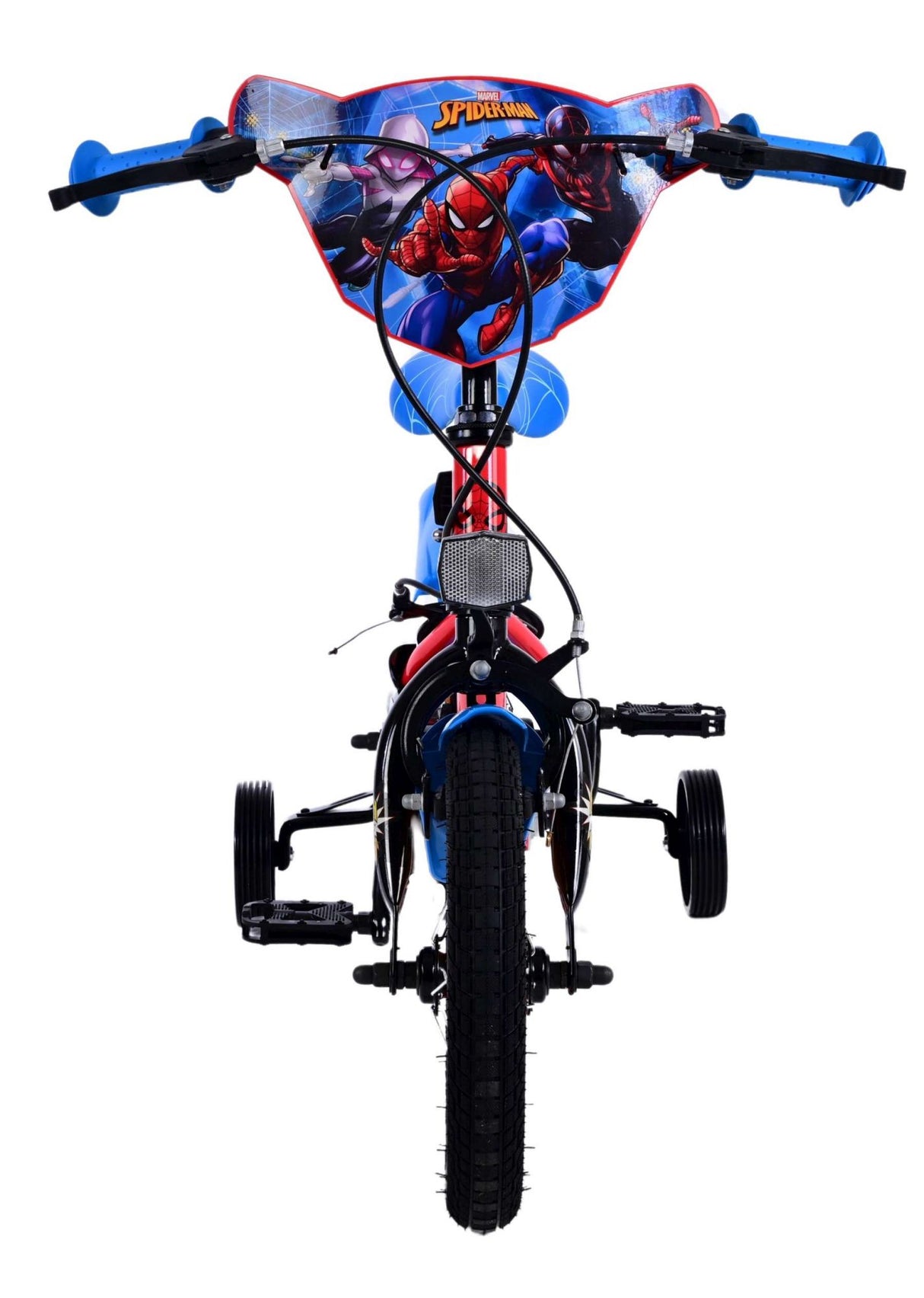 Spiderman Ultimate Spider-Mann Kanner Bike Boys 12 Zoll bloe rout zwou Hand Bremsen