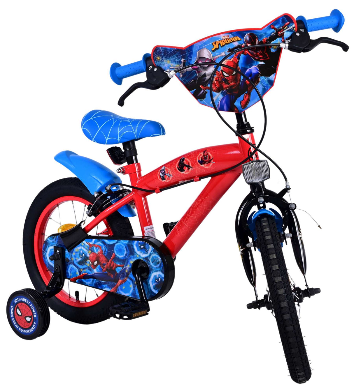 Spiderman Ultimate Spider-Man Children's Bike Boys 14 inch Blue Red Two Hand brakes