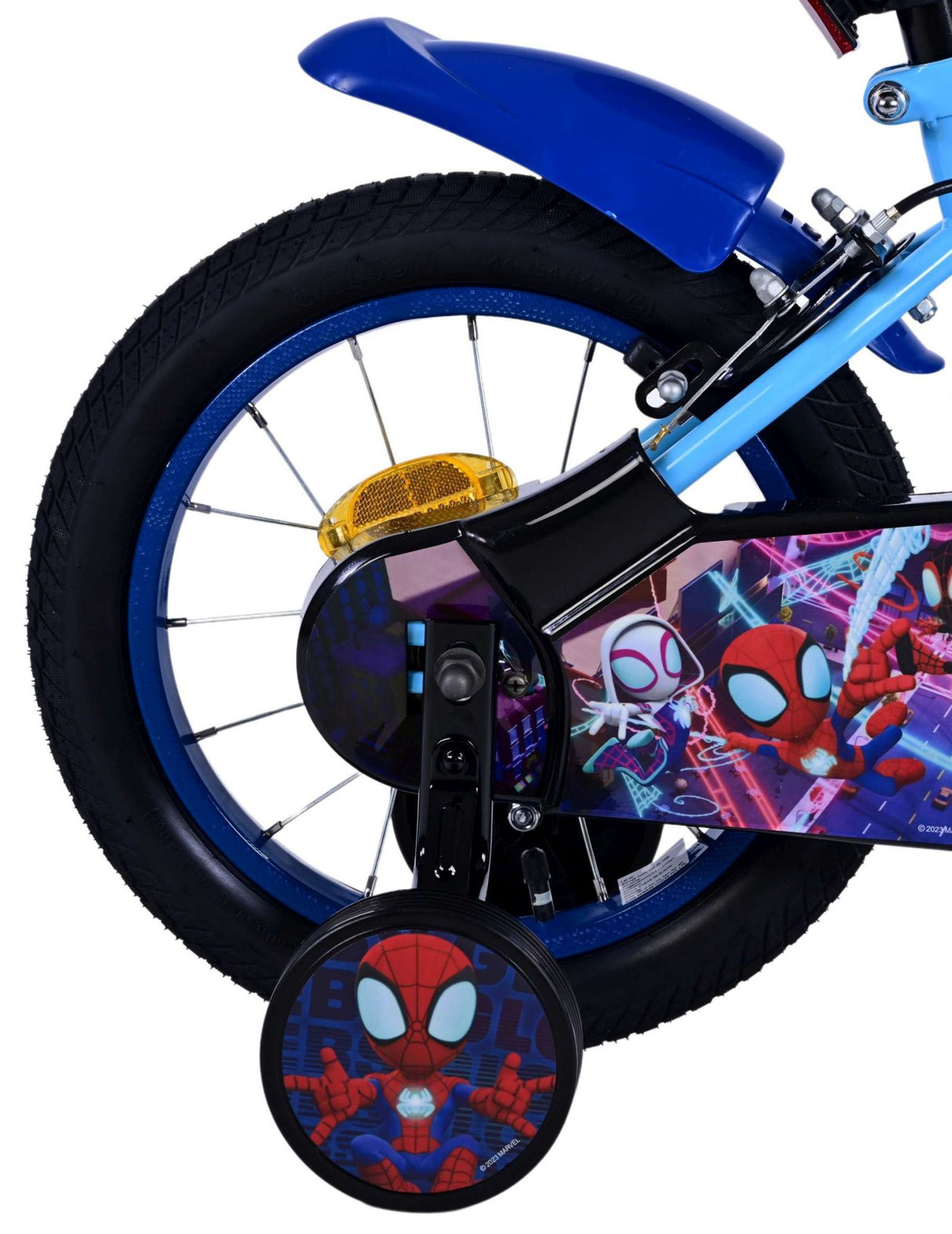 Spidey and his amazing friends Spidey Kinderfiets Jongens 14 inch Blauw Twee handremmen