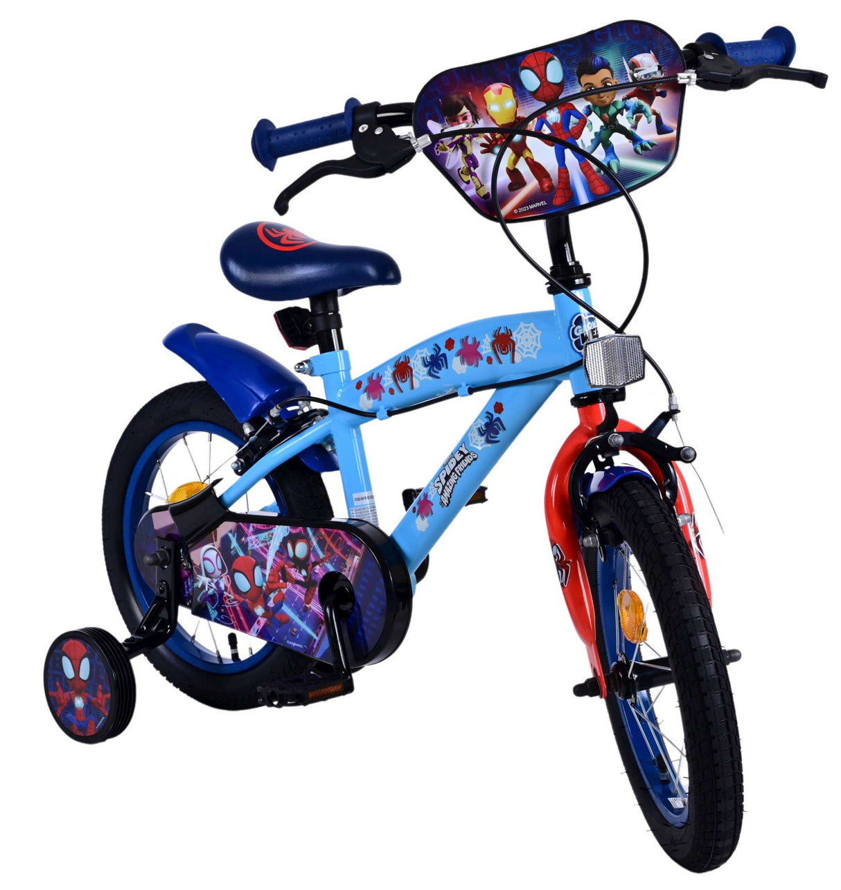 Spidey and his amazing friends Spidey Kinderfiets Jongens 14 inch Blauw Twee handremmen