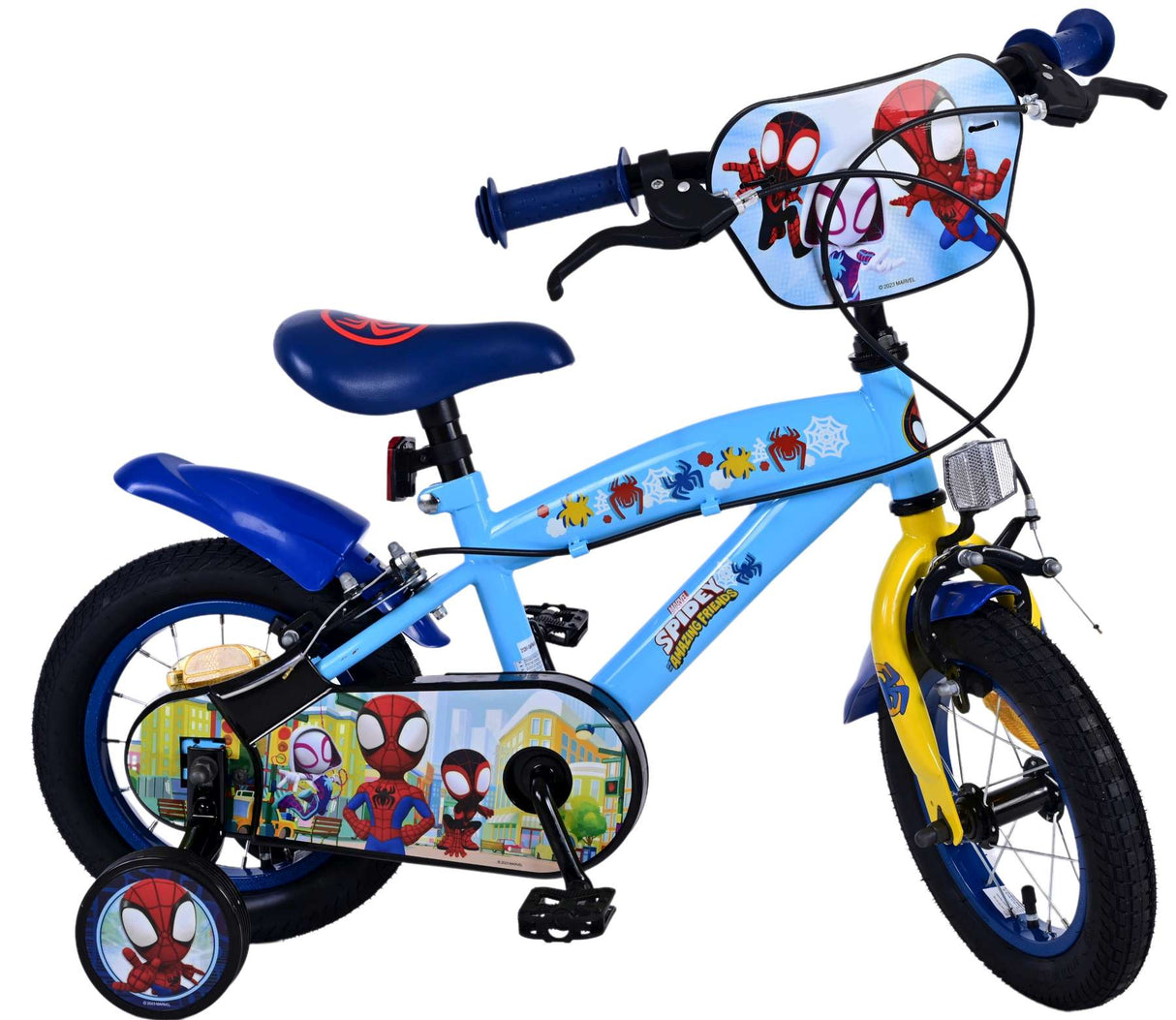 Spidey et ses incroyables amis Spidey Children's Bike Boys 12 pouces Blue Two Hand freins