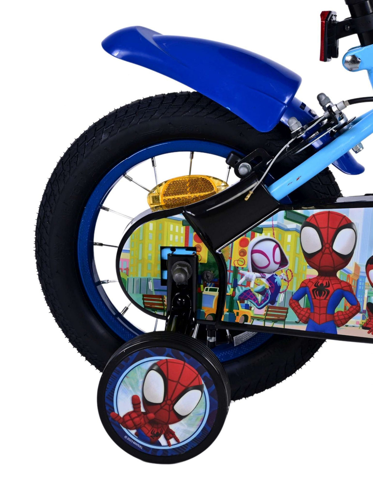 Spidey a jeho úžasní přátelé Spidey Children's Bike Boys 12 palcové modré dvě ruční brzdy