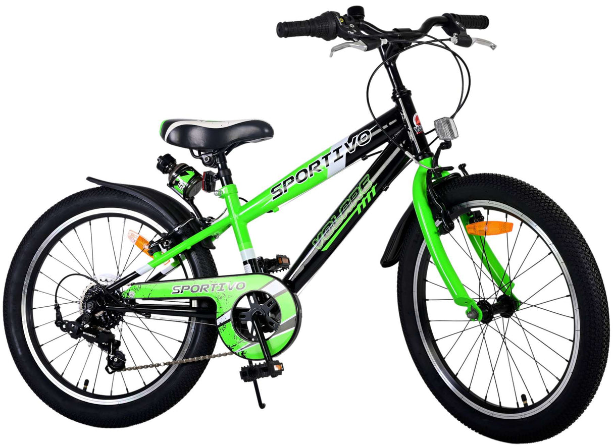 Volare Sportivo Children's Bike Boys 20 palcové zelené 7 rychlostních stupňů