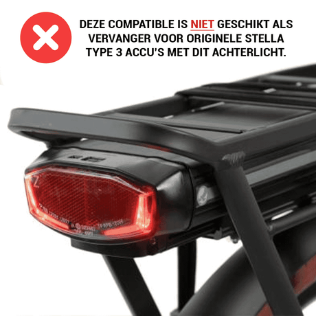 Abi kompatibel Vëlo Batterie Stella Typ 3 36V 14,5 Ah