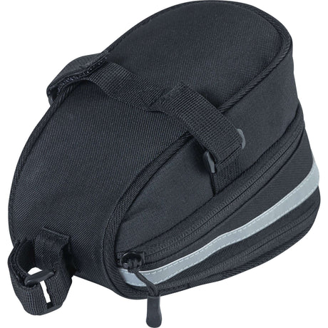 Basil Mada Saddle Bag - compacto, preto, 1L, velcro, acessório de bicicleta