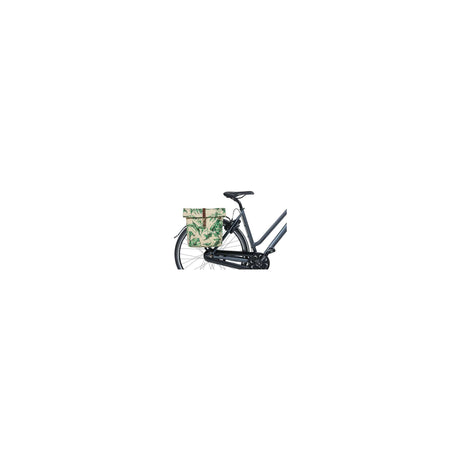 Sac double à vélo de basilic, animal de compagnie recyclé, repliement de retenue à l'eau, unisexe, vélo, beige de sable