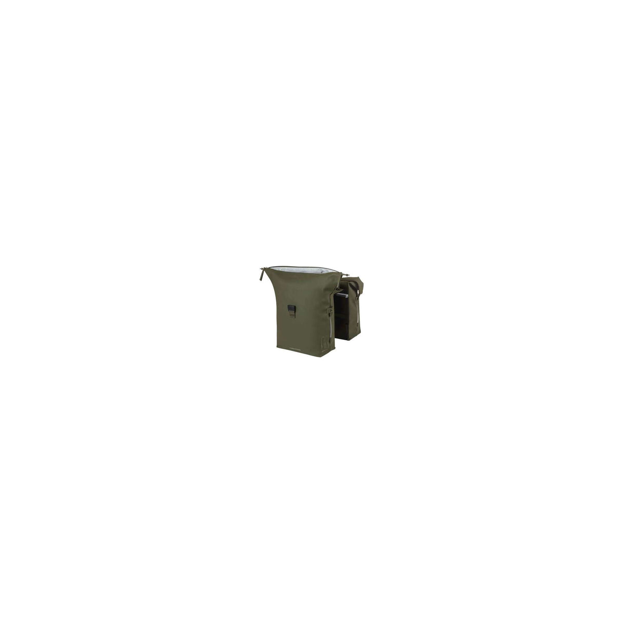 Basil double pannier soho nordlicht mik 41 litres 15 x 31 x 38 cm - moss green
