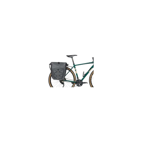 Basil Navigator Storm Mik Saco de bicicleta lateral - Bolsa de bicicleta única e esportiva e funcional - preto - 100% à prova d'água