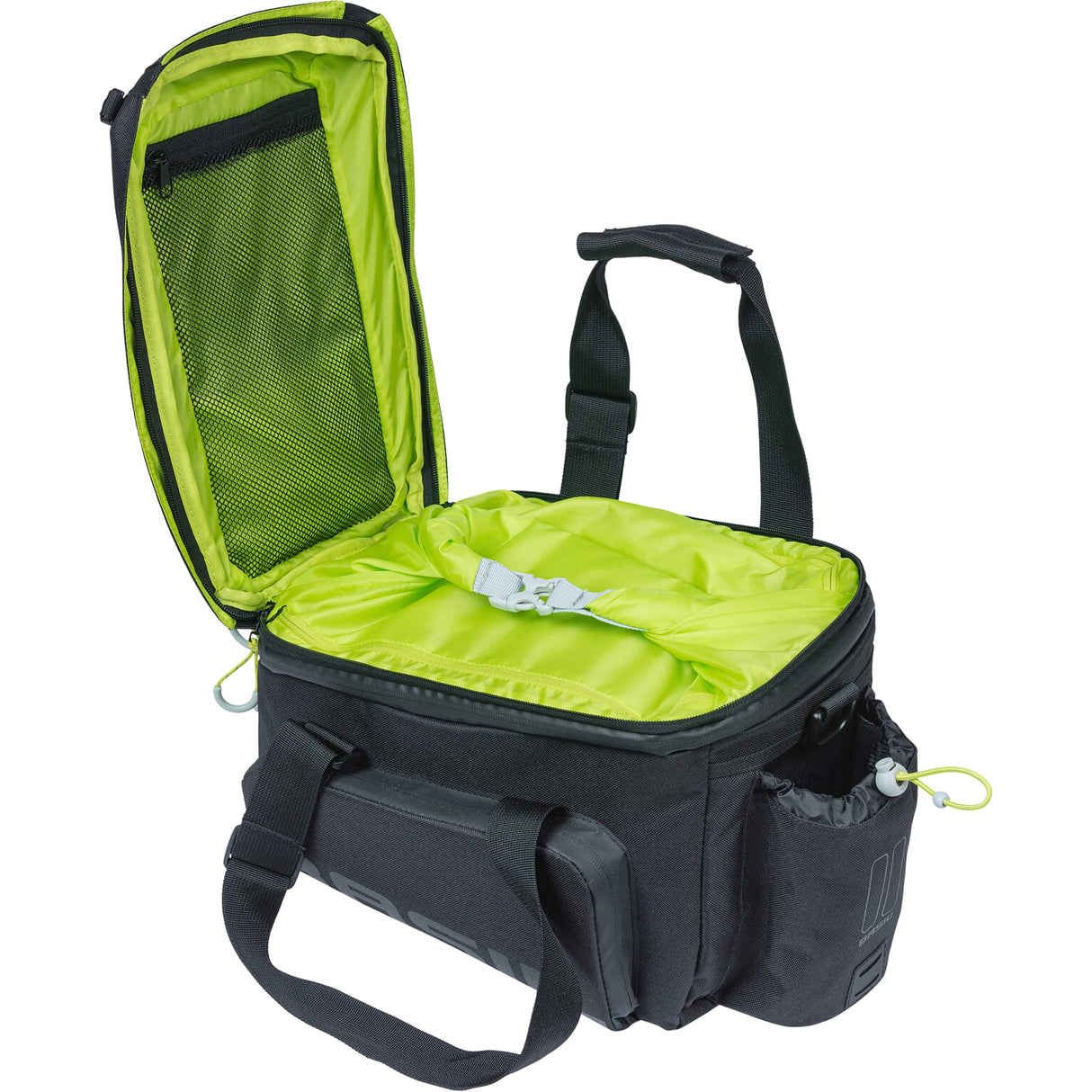 Basil Miles XL MIK Bagagedragertas Waterdicht 9-36L Zwart Lime