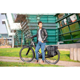 NewLooxs New Bicycle bag Odense Double, Black, Water -repellent, Reflection, suitable for electric bicycles