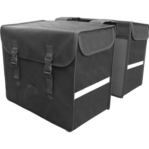 Greenlands double bag canvas 60l black