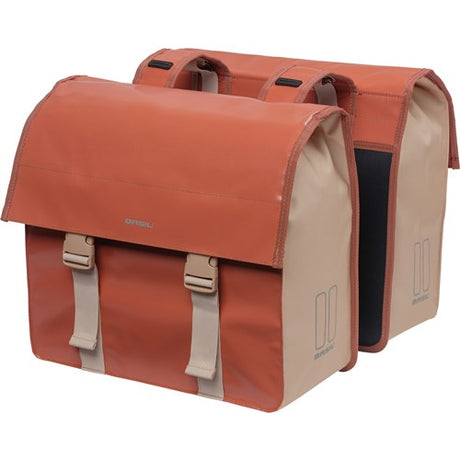 Basil Urban Load double pannier, red, waterproof, 48-53L