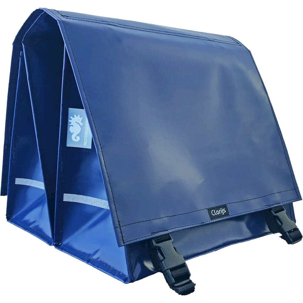 Clarijsa torba rowerowa Double XL PVC 46L z wnęką D Blue