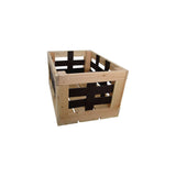 Bicycle crate leather grid 20L 40x29x24cm