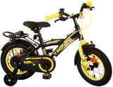 Volare Thombike Kinderfiets Jongens 12 inch Zwart Geel Twee Handremmen