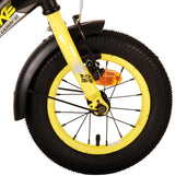 Volare Thombike Kinderfiets Jongens 12 inch Zwart Geel Twee Handremmen