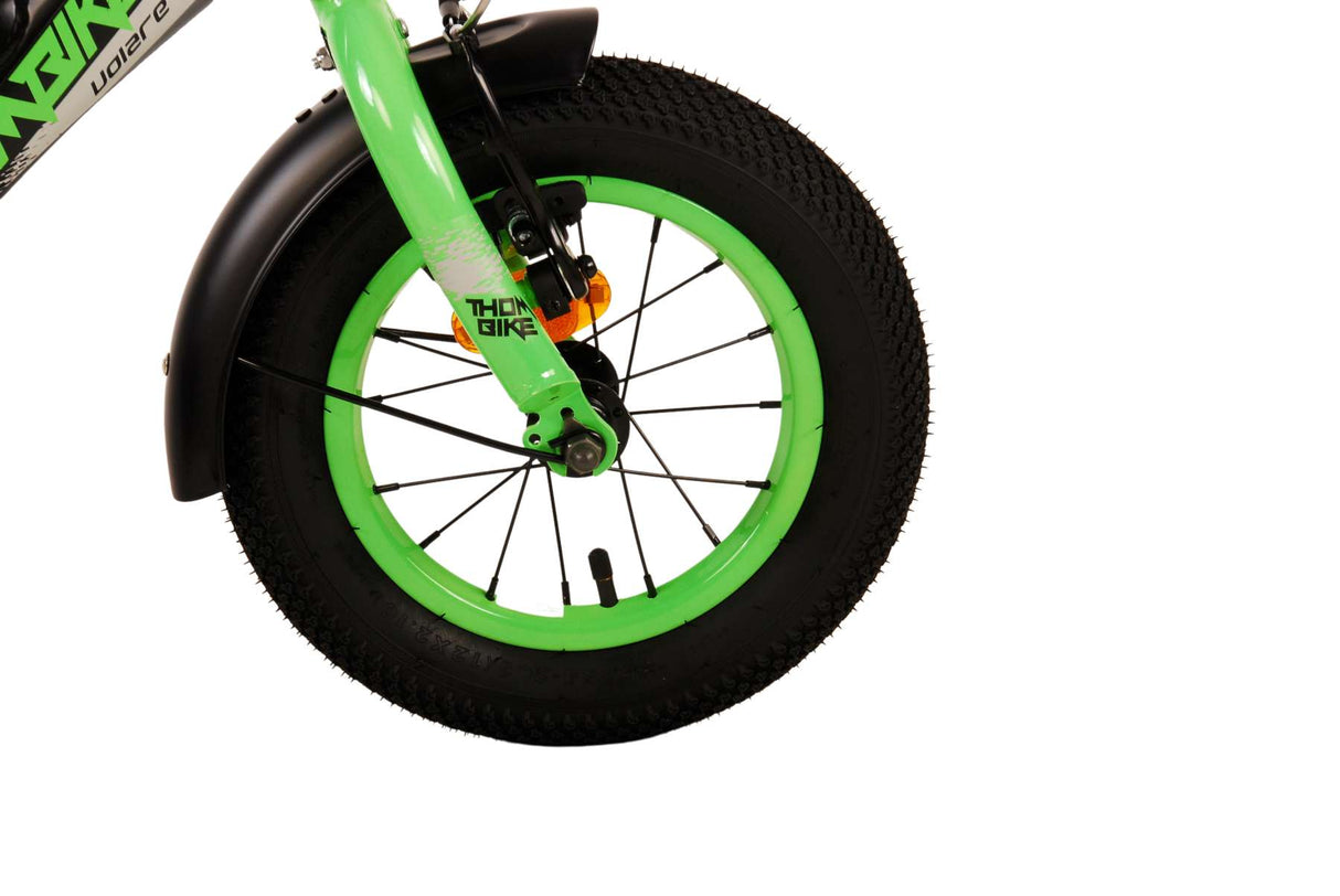 Volare Thombike Kinderfiets Jongens 12 inch Zwart Groen