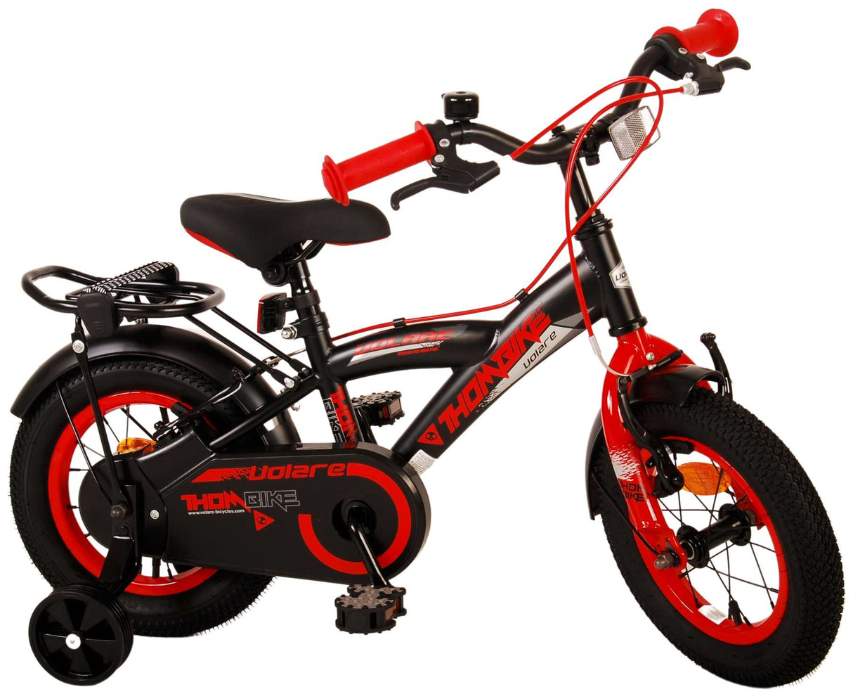 Volare Thombike Kinderfiets Jongens 12 inch Zwart Rood Twee Handremmen