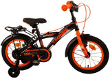 Volare Thombike Children's Bike Boys 14 tum Black Orange Two Hand Brakes