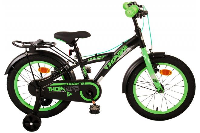 Volare Thombike Children's Bike - Boys - 16 pouces - Black Green - deux freins à main