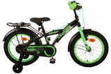 Volare Thombike Children's Bike - Boys - 16 Inch - Black Green - To håndbremser