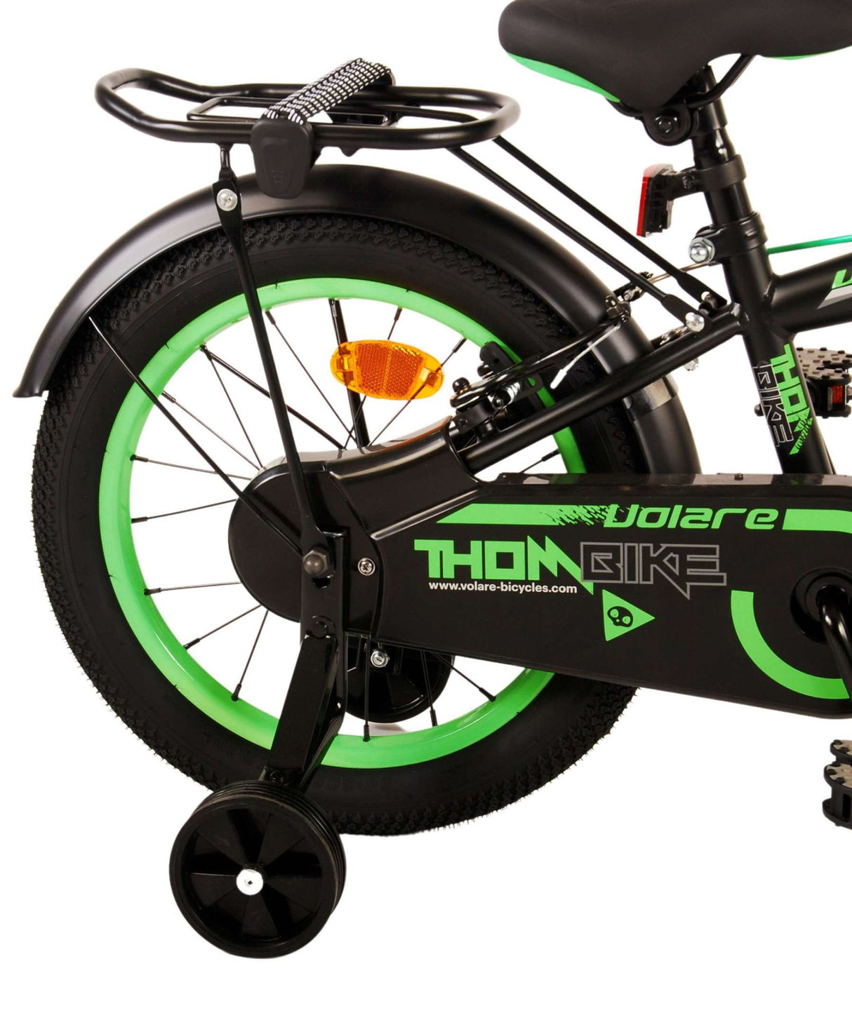 Volare Thombike Children's Bike - Boys - 16 pouces - Black Green - deux freins à main