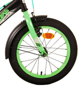 Volare Thombike Children's Bike - Boys - 16 Inch - Black Green - To håndbremser