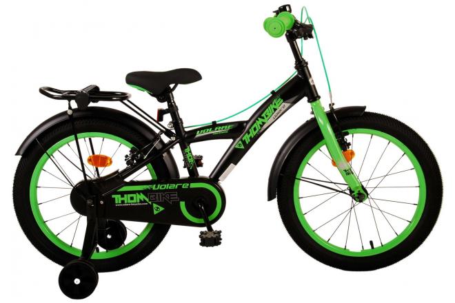 Volare Thombike Kinderfiets Jongens 18 inch Zwart Groen Twee handremmen