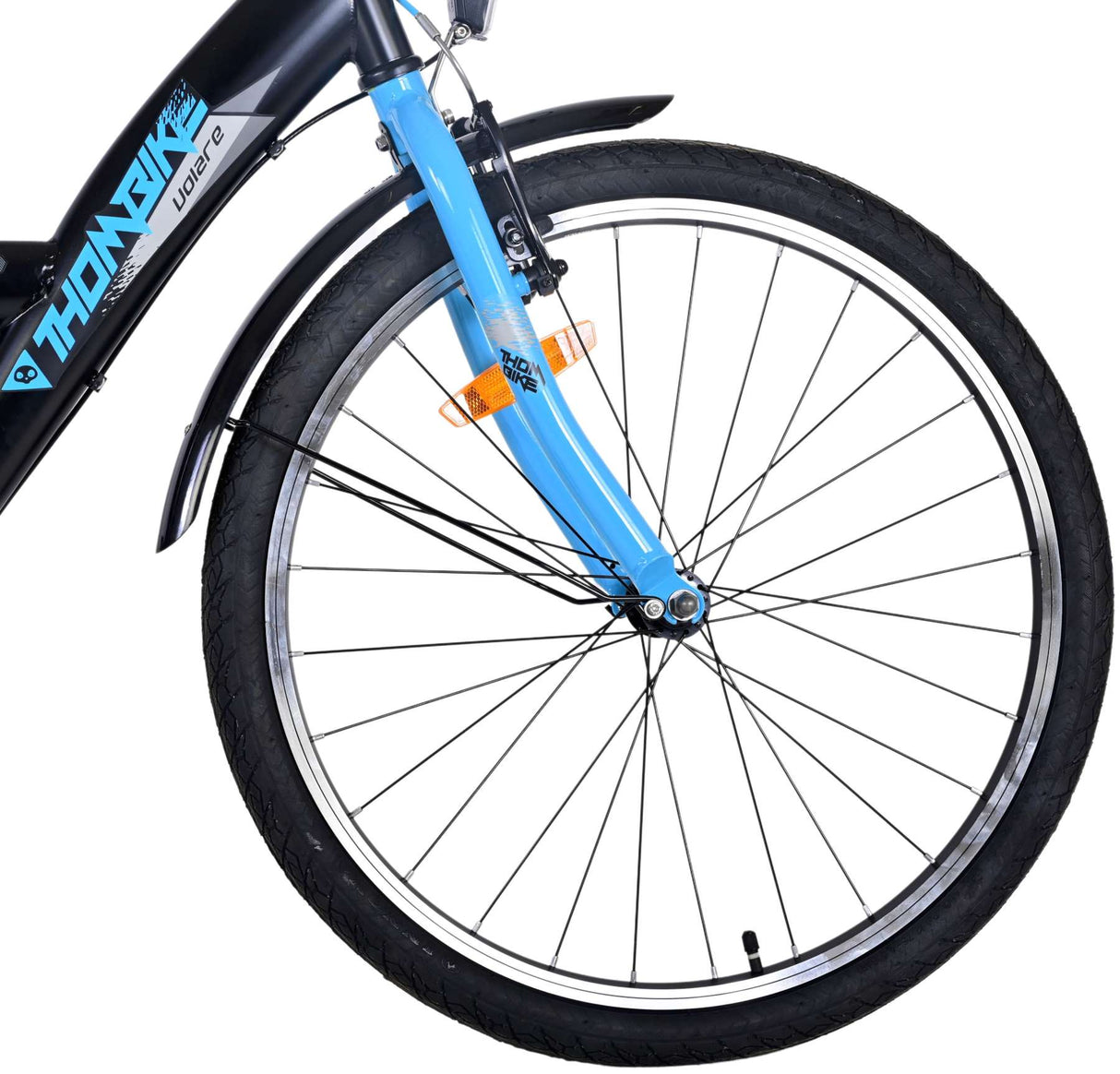 Volare Thombike Kinderfiets Jongens 24 inch Zwart Blauw 3 versnellingen