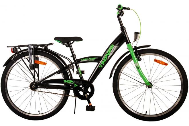 Volare Thombike Children's Bike Boys 24 Inch Black Green