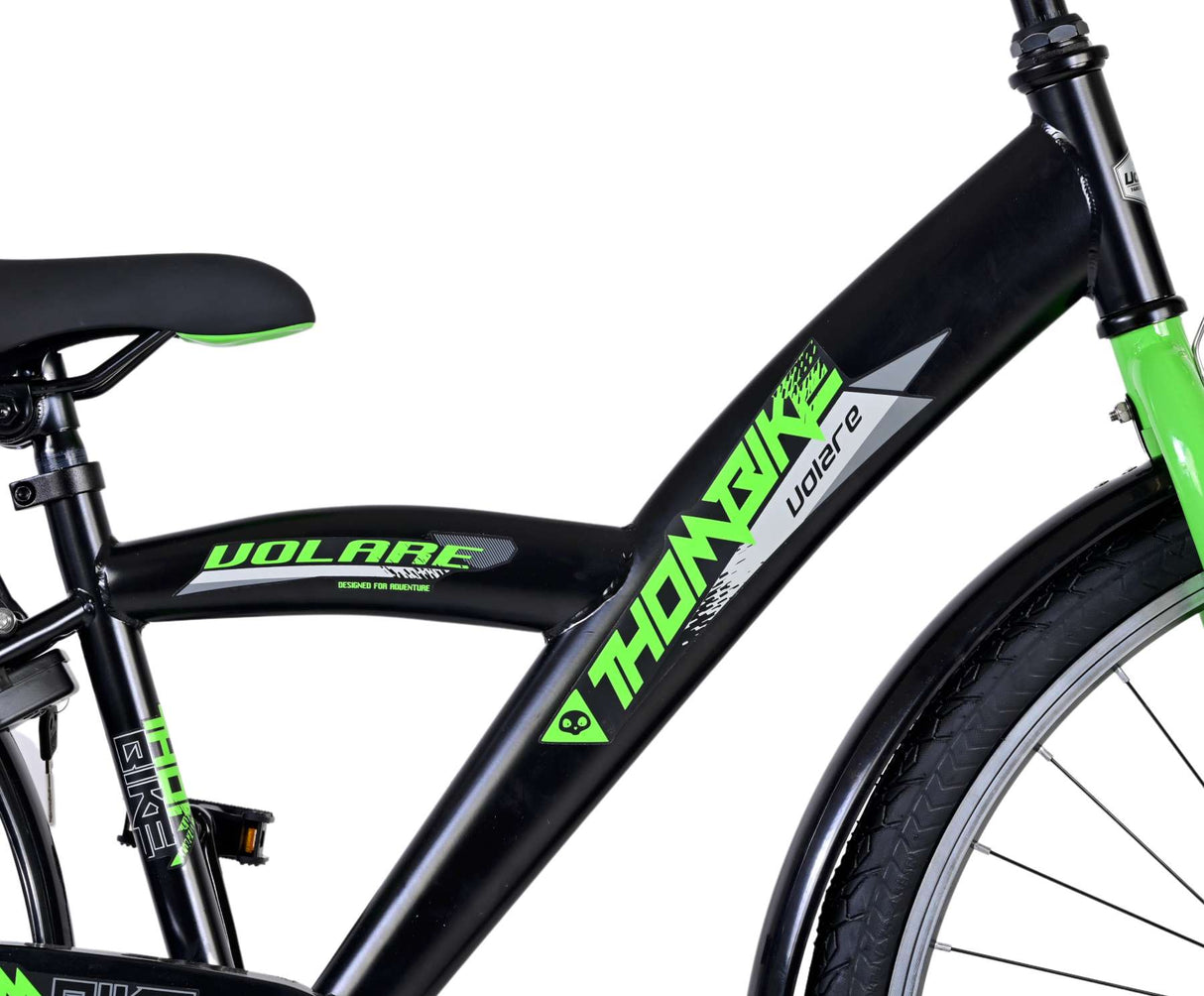 Volare Thombike Children's Bike Boys 26 Inch Black Green