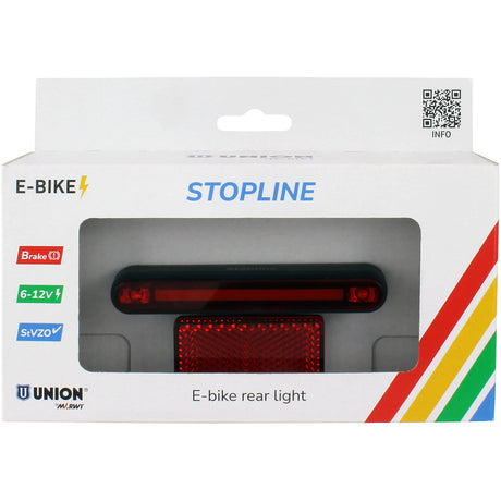 Qibbel Union Rear Light Stopline E-bike 6-12V with Brake Light