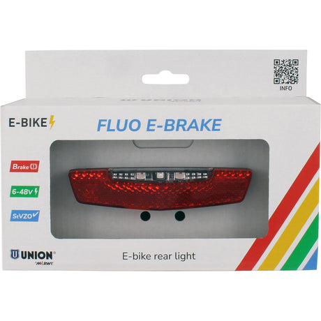 Union rear light e-bike fluo e-brake with bracket