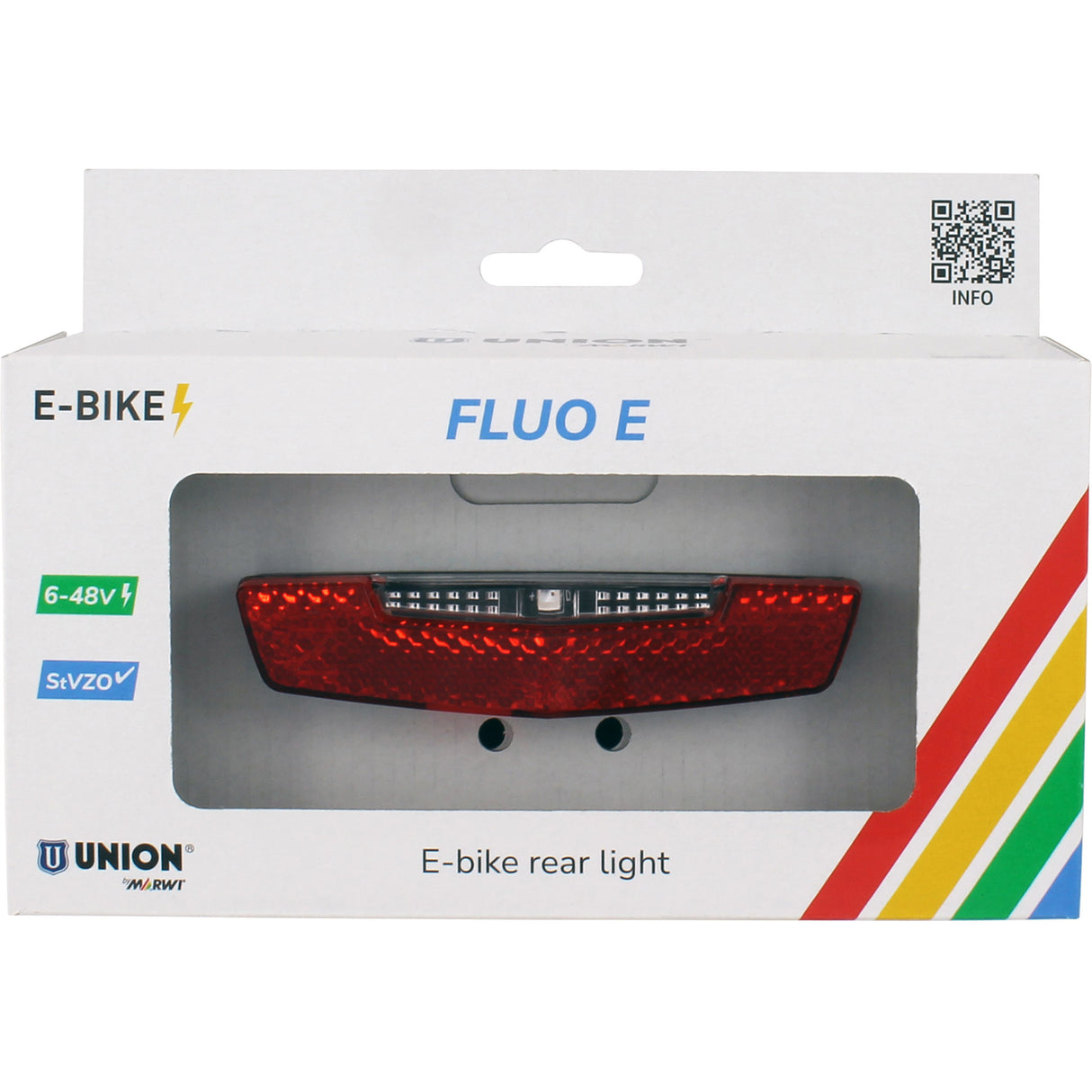 Qibbel union taillight fluorescent e-bike 6-48v