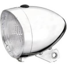 Union headlight UN-4900 Retro battery Chrome OEM