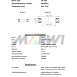 Rolamento de esferas Union CB-132 20x32x7