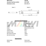 Rolamento de esferas Union CB-240 35x44x5