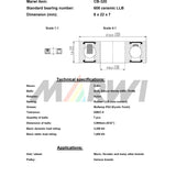 Union ball bearing ball bearing CB-320 8x22x7
