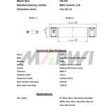 Union ball bearing ball bearing CB-341 15x24x5