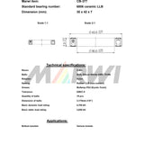 Union ball bearing ball bearing CB-377 30x42x7
