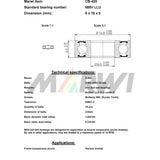 Spojovací kuličkové ložisko kuličkové ložisko CB-420 8x16x5