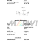 Rolamento de esferas Union CB-471 40x52x7