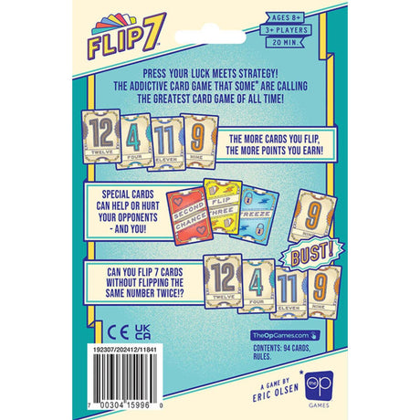 999 Games 999 Games Flip 7 Compact English Version - Card Game