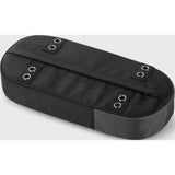 Recycled luggage carrier cushion 38 cm black gray