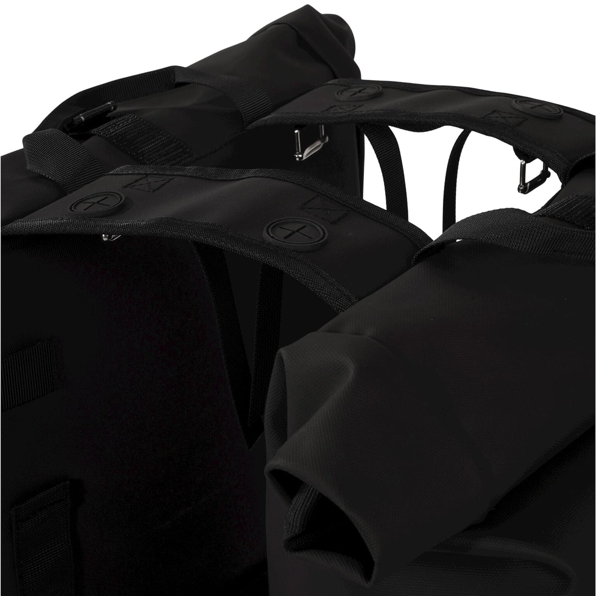 UrbanProof Urbanproof rolltop dubbele fietstas 38 liter zwart