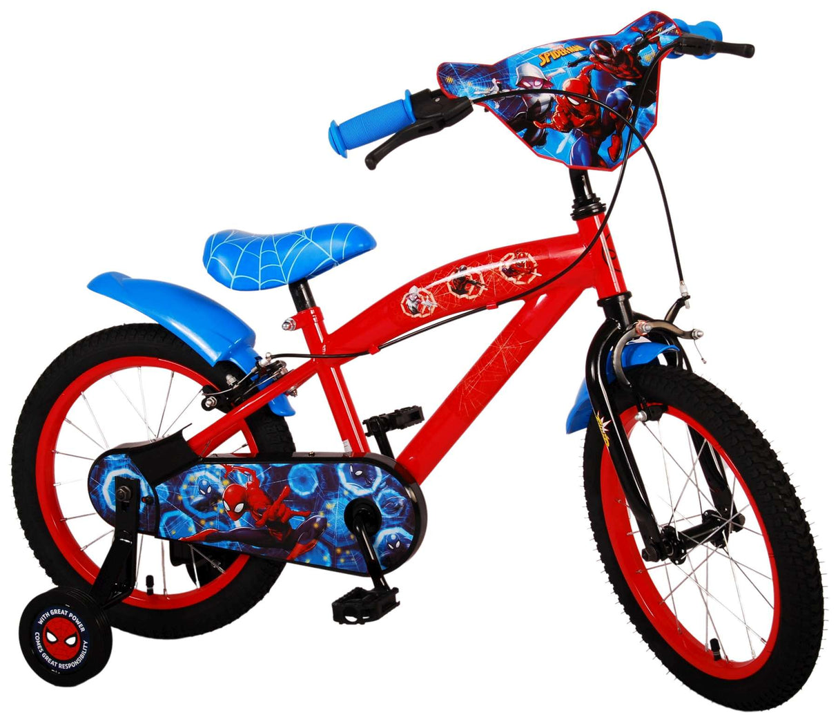 Spiderman Ultimate Spider-Man Children's Bike Boys 16 Inch Blue Red Two Hand Brakes