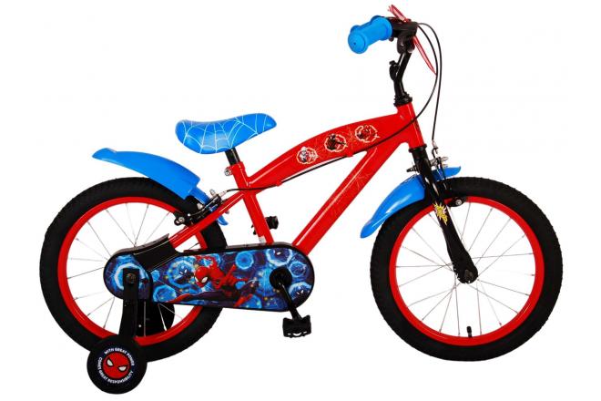 Spiderman Ultimate Spider-Man Children's Bike Boys 16 Inch Blue Red Two Hand Brakes