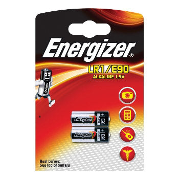 Energizer alkaline 1.5v lr1 e90 blister 2 pieces