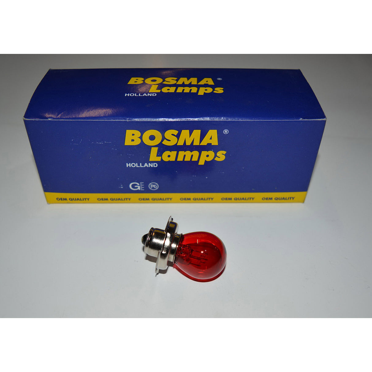 Lamp 6v-15w p26s collar red